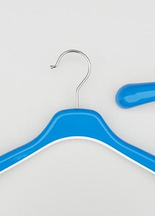 Плічка вішалки тремпеля xt-1102 синього кольору, довжина 34 см