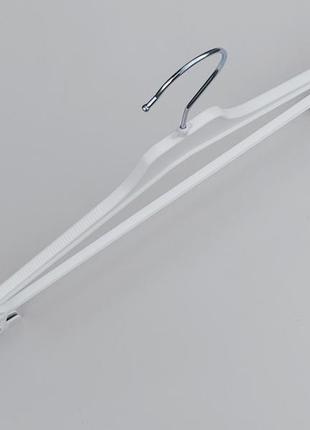 Плічка вішалки тремпеля v-pyz45 білого кольору, довжина 45 см4 фото