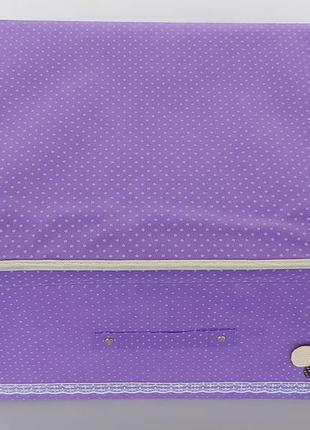 Коробка-органайзер фіолетового кольору ш 44 *д 34 *24 см. для зберігання одягу, взуття чи невеликих предметів7 фото