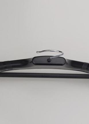 Плечики вешалки тремпеля v-plp42 черного цвета, длина 42 см3 фото
