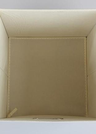 Коробка-органайзер sgc25  ш 25*д 25*в 25 см. цвет серый для хранения одежды, обуви или небольших предметов2 фото
