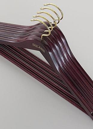 Плічка довжиною 44 см дерев'яні колір венге, в упаковці 5 штук