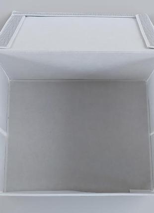 Коробка-органайзер sr50 ш 50*д 40*30 см. колір сірий для зберігання одягу, взуття чи невеликих предметів2 фото