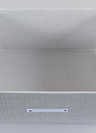 Коробка-органайзер sr50 ш 50*д 40*30 см. колір сірий для зберігання одягу, взуття чи невеликих предметів3 фото