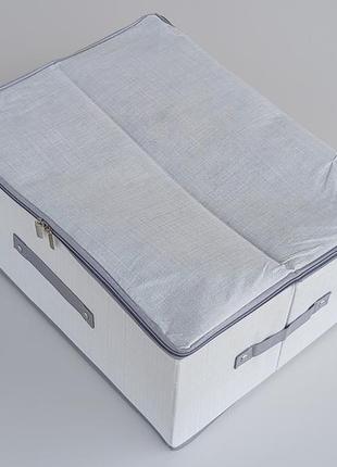 Коробка-органайзер sg45  ш 45*д 35*20 см. колір сірий для зберігання одягу, взуття чи невеликих предметів