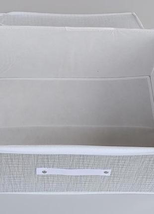 Коробка-органайзер sr45  ш 45*д 35*20 см. колір сірий для зберігання одягу, взуття чи невеликих предметів3 фото