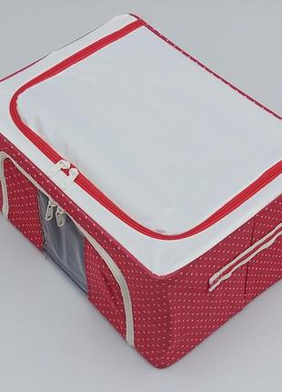 Коробка-органайзер каркасна червоного кольору  ш 40*д 30 в 20 см.  для зберігання