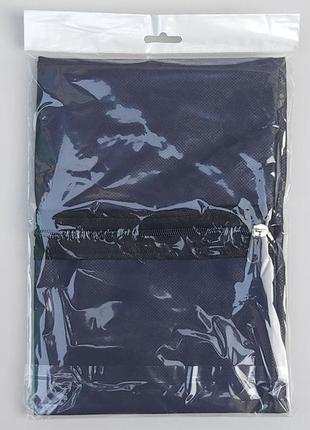 Чехол-сумка ш 27*д 38 см, темно-синего цвета для хранения и упаковки обуви5 фото