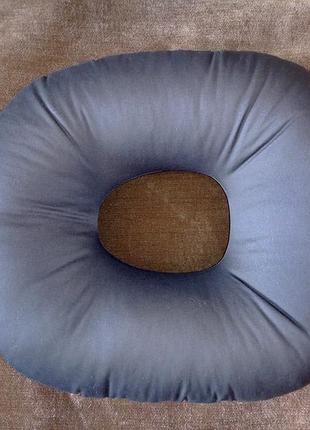 Ортопедична подушка для сидіння, овальна. цветная. біла.