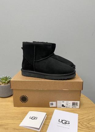 Угги ugg classic black suede угги