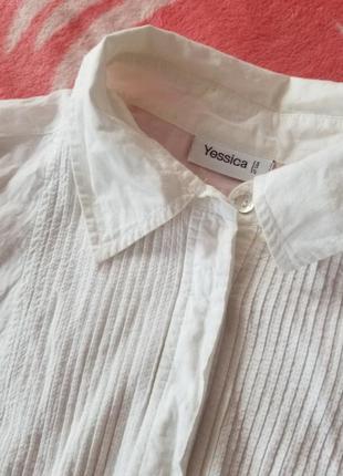 Подовжена біла сорочка