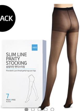 Atomy panty slim line панчіх. жіночі чорні колготи атоми 20 den.