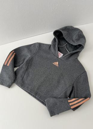 Укорочене худі adidas kids hoodie1 фото