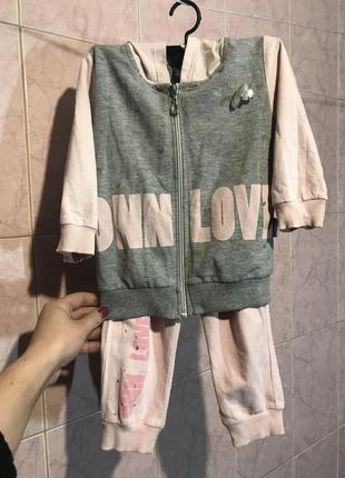 Спортивний костюм для дівчинки 86-18м