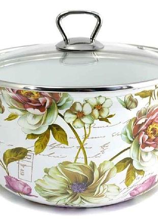 Емальована каструля на 4 літри весна (т)1926 00071466 "interos"