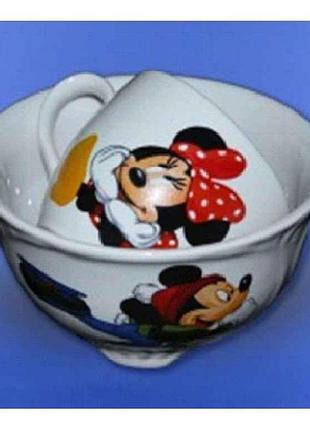 Детский набор посуды чашка 220 мл и салатник 0,5 "авангард"