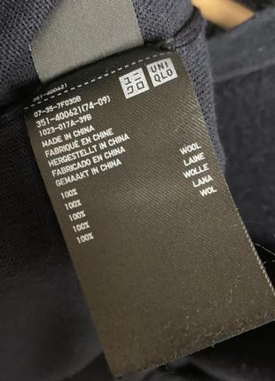 Вовняний лонгслів / шерстяной лонгслив uniqlo7 фото