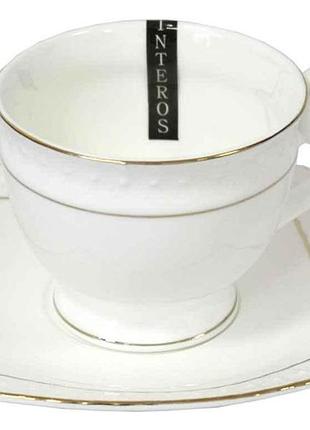 Набір 12-х предметний чайний (чашка 280 мл з блюдцем) 506710-а тих уп. тм korall