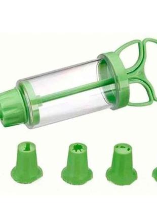 Шприц кондитерський gondol 01 (5-10 насадок) тм vitol