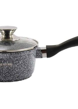 Ківш 1,3 л алюм. з скл. кр. мармур індукц. 0716-sn тм zauberg