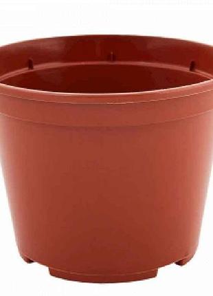 Горщик для розсади, круглий 9х6,5см (0,28л) теракот тм алеана