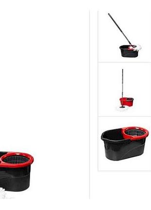 Комплект швабра моп з пластиковим відром лодос 13л, розібраний тм zambak plast