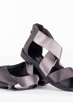 Босоніжки жіночі l-561 gun grey, 37р. тм laris