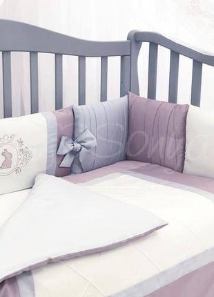 Комплект детского постельного белья royal пудра маленькая соня7 фото