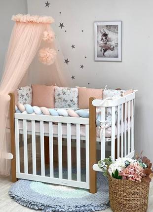 Комплект детского постельного белья happy night bamby с бабочками маленькая соня8 фото