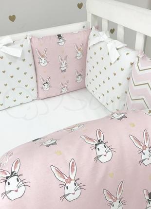 Комплект детского постельного белья shine алиса розовый простынь с юбкой маленькая соня5 фото