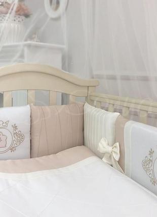 Комплект детского постельного белья royal крем маленькая соня9 фото