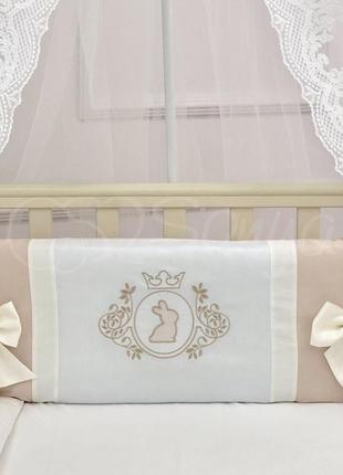 Комплект детского постельного белья royal крем маленькая соня4 фото