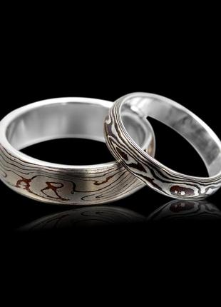 Обручальное кольцо мокуме гане1 фото