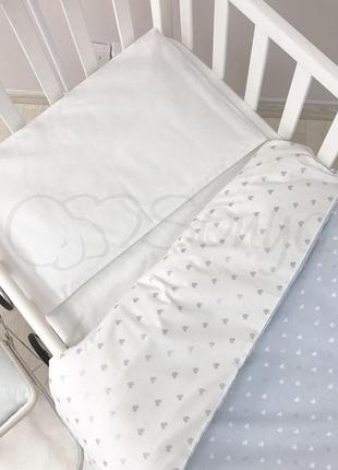 Комплект детского постельного белья shine голубой сердечко маленькая соня4 фото