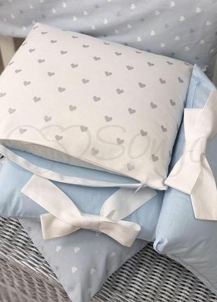Комплект детского постельного белья shine голубой сердечко маленькая соня7 фото