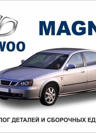 Daewoo magnus. каталог деталей і складальних одиниць.