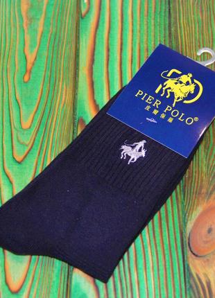 Черные носки в стиле ralph lauren универсальные 36-45
