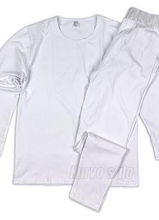 Чоловіча термобілизна calvin klein steel (штани + кофта), різні розміри, колір білий