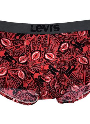 Чоловічі труси levis преміум якості, колір червоний з візерунком в африканському стилі, розмір xxl (підходить на l-xl)