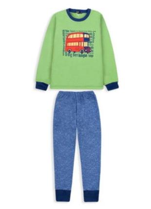 Детская демисезонная пижама  для мальчика подросток gabbi pgd-20-3 зеленый 122 (12032)