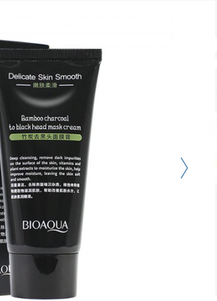 Крем-маска bioaqua bamboo charcoal black mask, 60 г3 фото