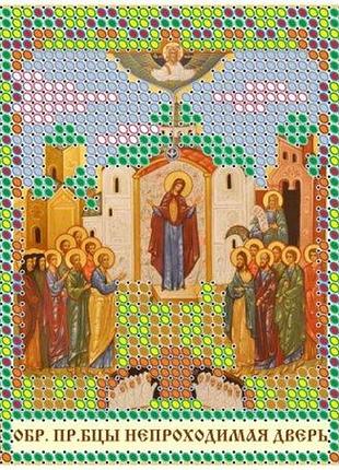 Схема для вишивання бісером магія бісеру і-6 085 непрохідні двері розмір 8х10 см