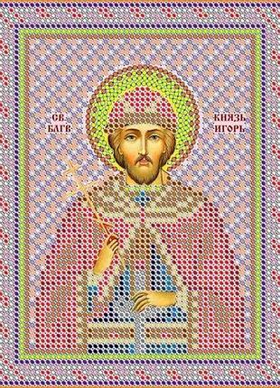 Схема для вишивання бісером магія бісеру і-5 021 св. ігор розмір 13 * 17 см