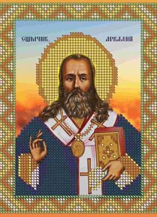 Схема для вишивання бісером магія бісеру і-5 102 святий аркадій розмір 13 * 17 см