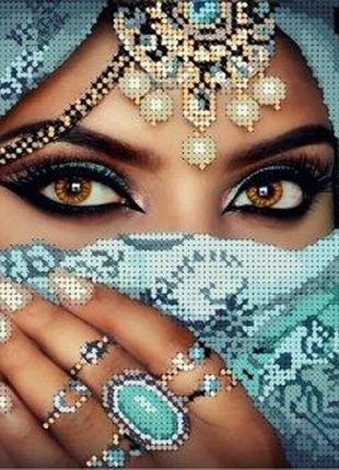 Схема для вишивання бісером магія бісеру к-4 075 очі розмір 24 * 18 см