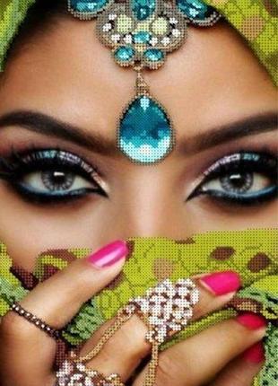 Схема для вишивання бісером магія бісеру к-3 021 сліпучий погляд розмір 22 * 40 см