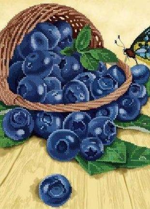 Схема для вишивання бісером магія бісеру к-3 012 чорниця розмір 30 * 40 см