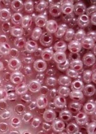 Бісер 10/0 № 37325 перловий рожево-фіолетовий