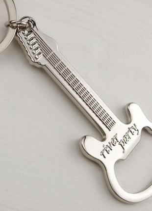 Брелок-открывалка для бутылок "гитара e5". брелок открывашка металлический для ключей7 фото