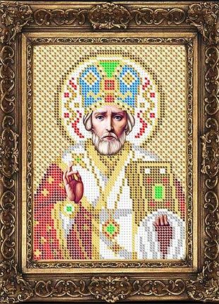 Схема для вишивання бісером фурор рукоділля іб5-102-3 святий миколай чудотворець розмір 12 * 17 см